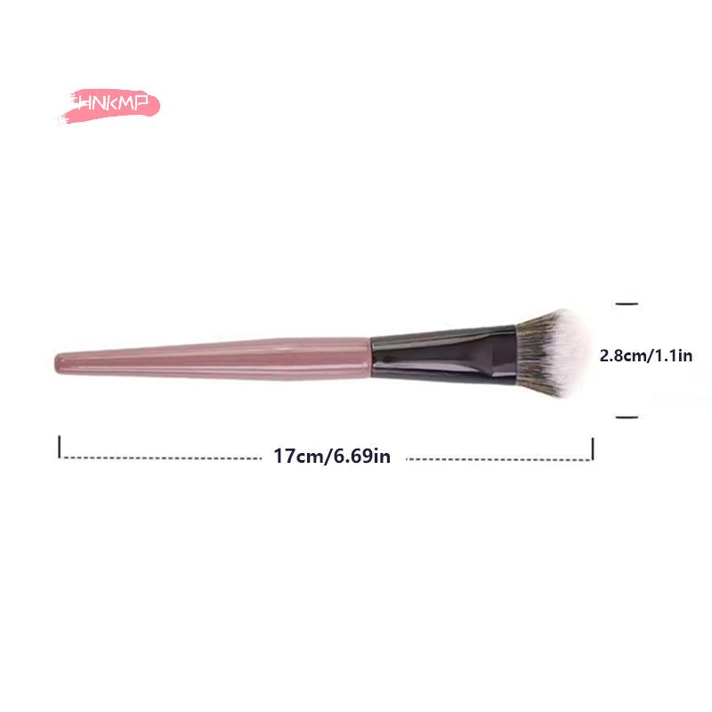 Portable Soft Bristles Blush Brush for Cheeks - Women's Cosmetic Tool for Face Contour Powder Blush Ideal for Beginners Girls