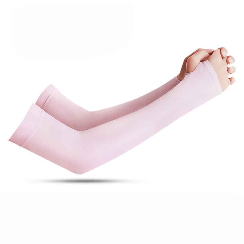 Sun Protection Ice Silk Polyester Sleeves Summer Cycling Outdoor Men's Driving Arm Sleeves Long Style