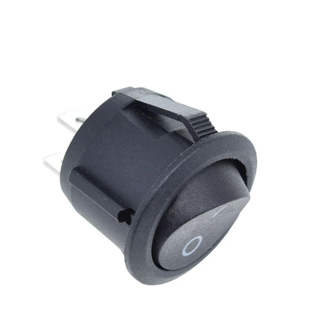 Plastic Rocker Boat Switch Round Self-locking Button Switch Car Auto Boat Switches Car Auto Boat