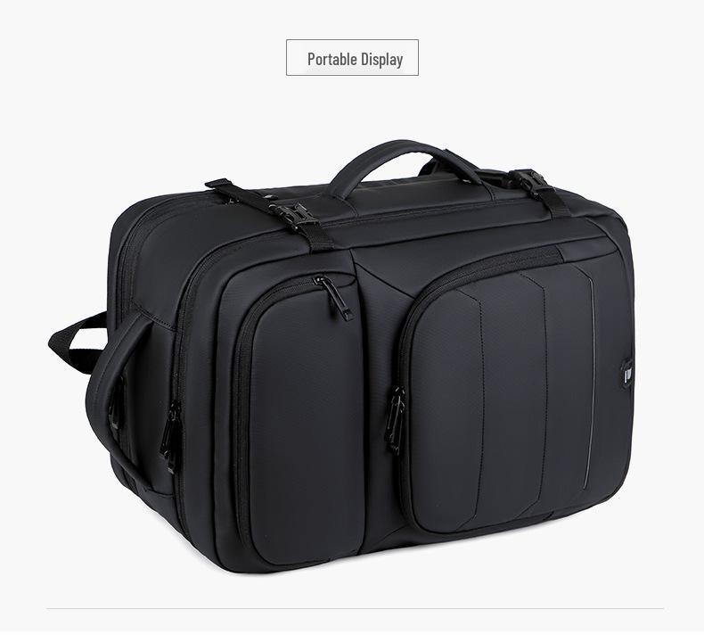 Расширяемый 17-дюймовый дорожный рюкзак: Большая вместимость, Модный, Многофункциональный для бизнеса, повседневной носки и походов