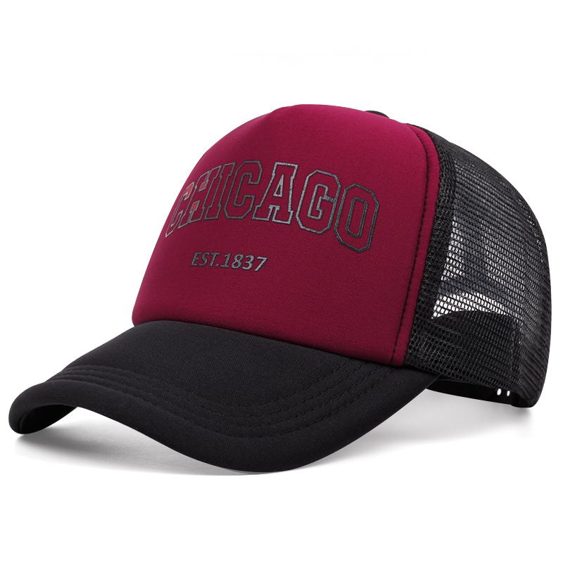 Новая корейская бейсболка с вышивкой Чикаго для мужчин и женщин, винтажная ковбойская шляпа для женщин, повседневная парная спортивная кепка для улицы
