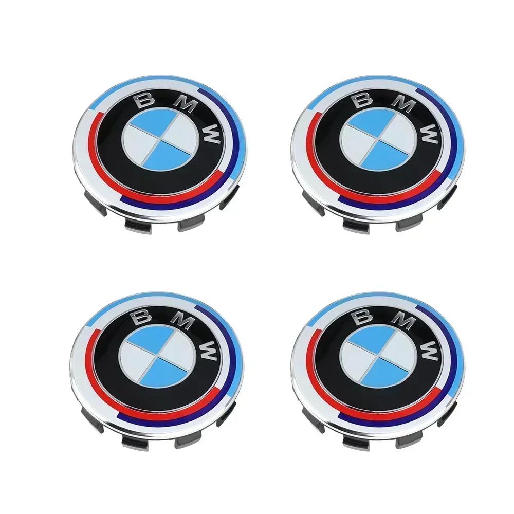 For BMW 5 Series E28 4pcs 56/68mm Car Styling Wheel Center Hub Cap Auto Rim Covers For BMW E36 E46 E53 E90 E60 E61 E93 E87 X1 X3 X5 F30 F20 G30