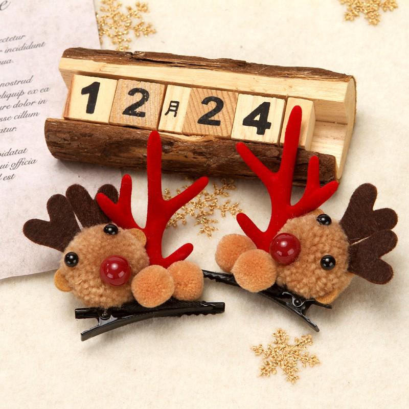 Mori Style Christmas Antler Hair Clip – Sweet and Cute for Adults and Kids
