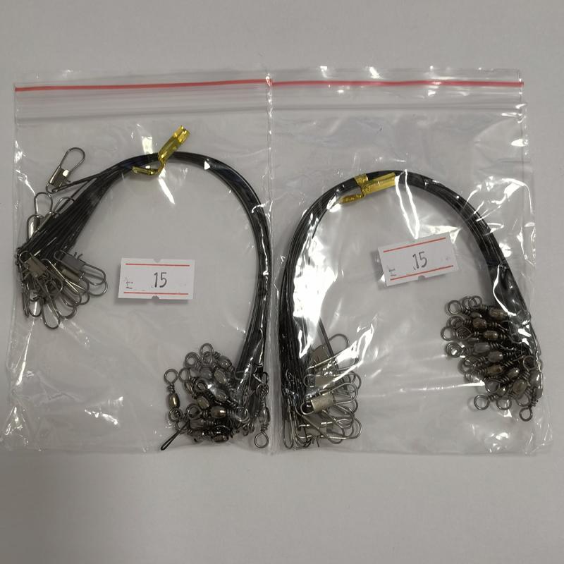 20/40 шт. стальные поводки с защитой от укуса для рыболовной проволоки, материал поводка, леска