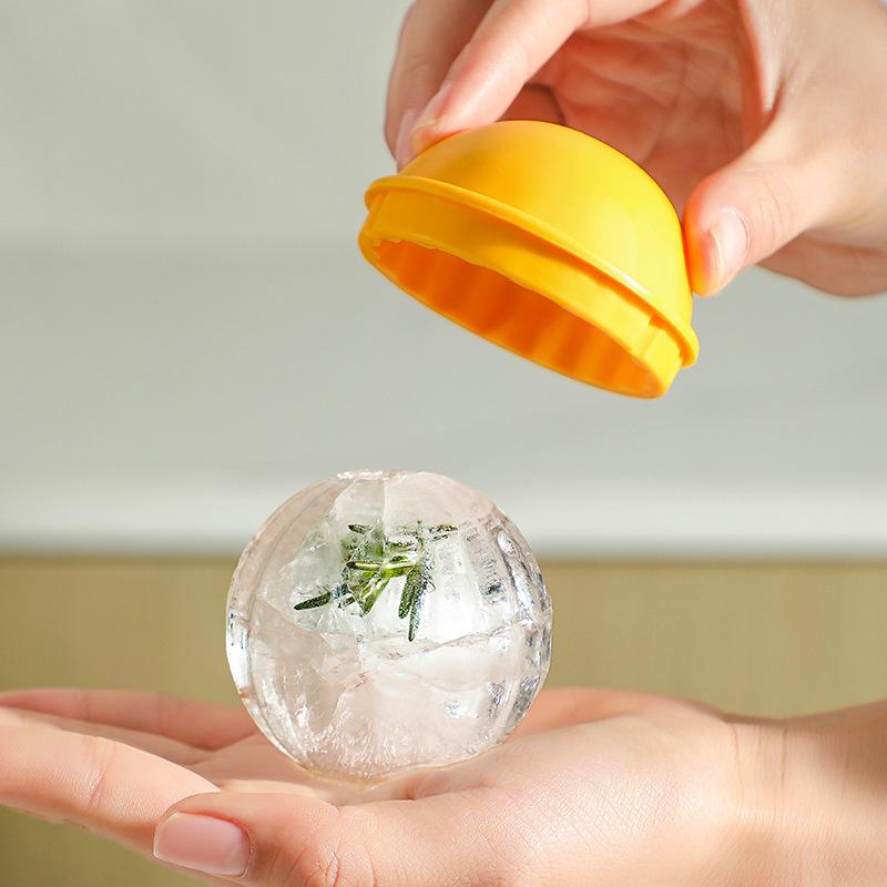 Ледяной чайник для льда, круглый виски, быстрозамороженный контейнер для льда, бытовая большая круглая решетка для льда, пластиковая форма для кубиков льда