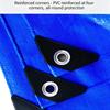 Large Shade Tarpaulin 2*1 4*4 6*6 8*8 10*10m Anti-UV Waterproof Tarp Tent Camping Canopy Rain Awning Outdoor Truck Blue White