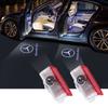 ZPU1  2Pcs Led Car Door Welcome Light Logo Projector For Mercedes Benz A-Class Hatch W168 W169 W176 W177 W177 A210 A180 Car Keychain