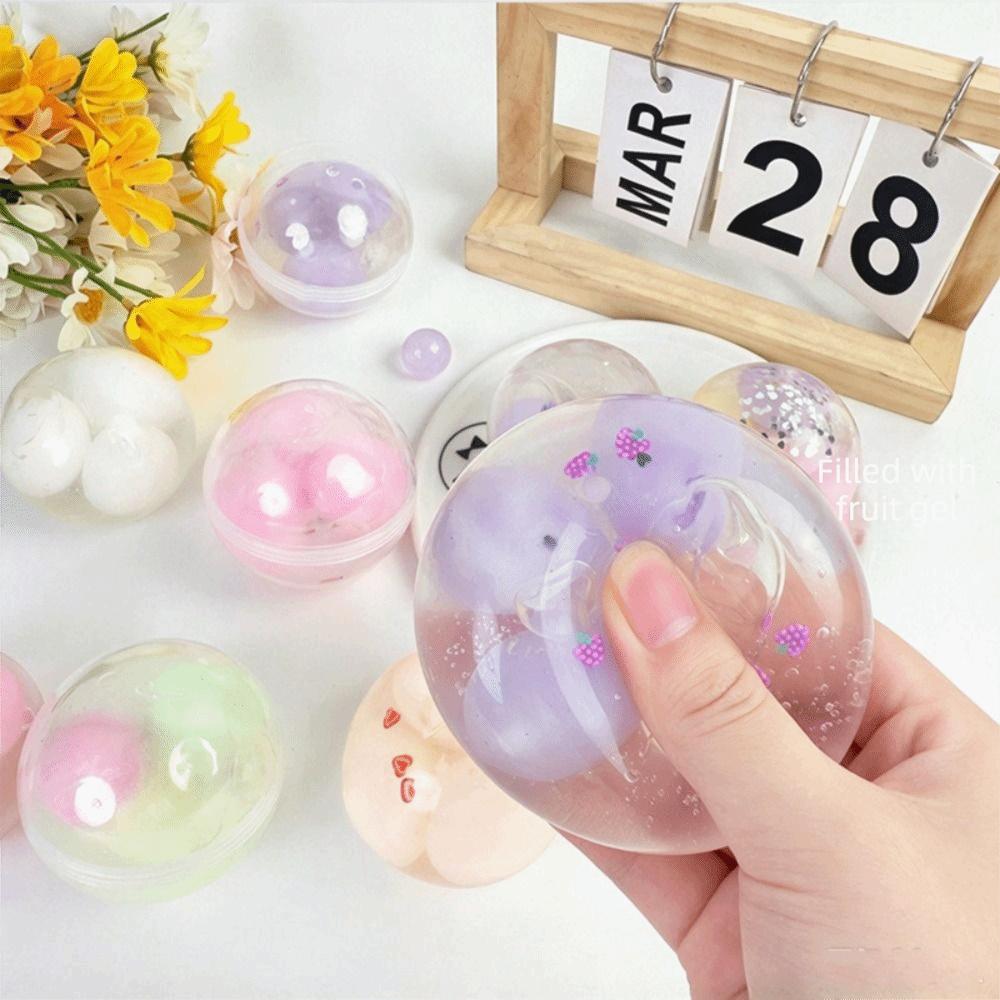 Fruit Series Crispy Handmade Ball Crunch Sound Fidget Squeeze Desktop Gift