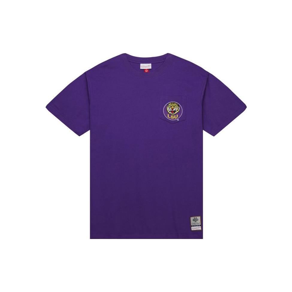 Футболка Mitchell & Ness Мужская Фиолетовая TCRW6277-LSUYYPPPPURP
