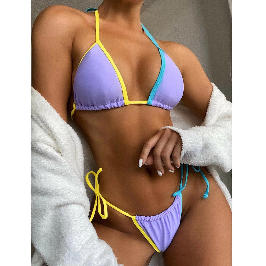Женщины Bandeau Bandage Bikini Set Push-Up Бразильские купальники Пляжная одежда Купальник