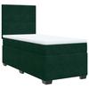 Maison Exclusive - Sommier à lattes de lit et matelas Vert foncé 80x200 cm Velours