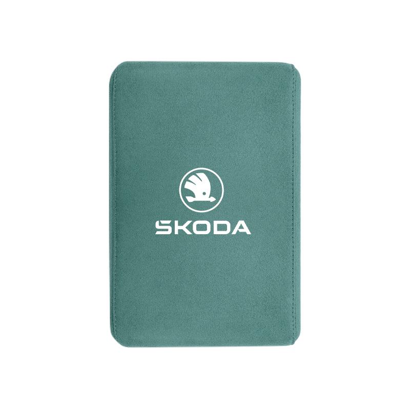 ADV1 Car Armrest Box Pad Suede Handrail Increase Height Mat For Skoda Octavia A5 Mk3 Fabia Kamiq Kodiaq Karoq Rapid Yeti Superb Scala