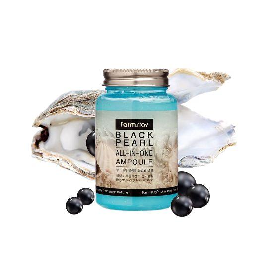 Farmstay Black Pearl All-in-One Ampoule Brightening & Firming Skin Care 250ml