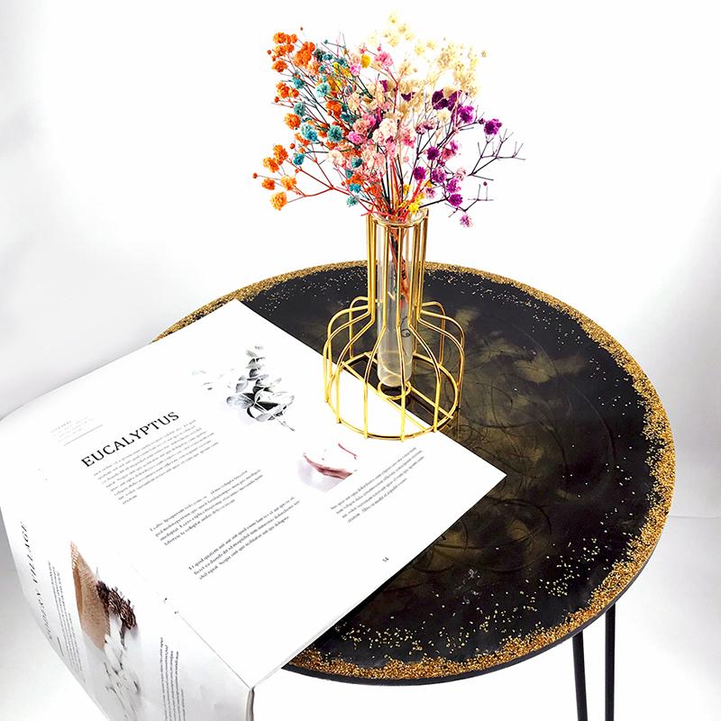 Большой круглый орнамент речной стол для изготовления силиконовых форм Diy форма для эпоксидной смолы