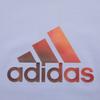 Adidas Блестящий логотип с градиентным принтом, спортивная футболка с круглым вырезом и коротким рукавом, женские топы, светло-фиолетовый цвет H09754