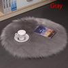 35x35cm Winter Plush Seat Pad Chair Cushion Faux Fur Wool Round Cover Fashion Living Room Soft