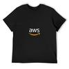 Копия AWS - Amazon Web Services - футболка Базовая футболка быстросохнущие футболки персонализированные винтажные футболки с графическим принтом мужские