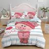 Cartoon Lovely Pig Comfortable Duvet Quilt Cover Pillowcase Bedding Set Children Bedroom Decoration Home Textile