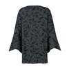 Women's Shirt Blouse Outerwear Print 3/4 Length Sleeve Casual Holiday Basic Button Tops