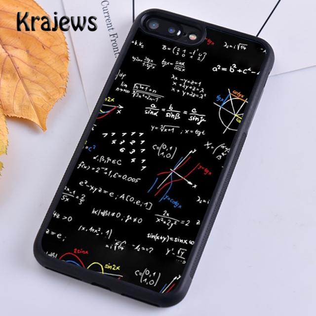Krajews Математические Формулы Уравнения Мягкий Чехол-Накладка Для iPhone 17 Air 16 15 14 plus 11 12 13 pro max coque Fundas