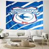 Cardiff City FC Print Tapestry - Portable Wall Decor Cloth, for Home, Dorm, Travel, Bedroom, Living Room - Ideal Birthday Housewarming Gift