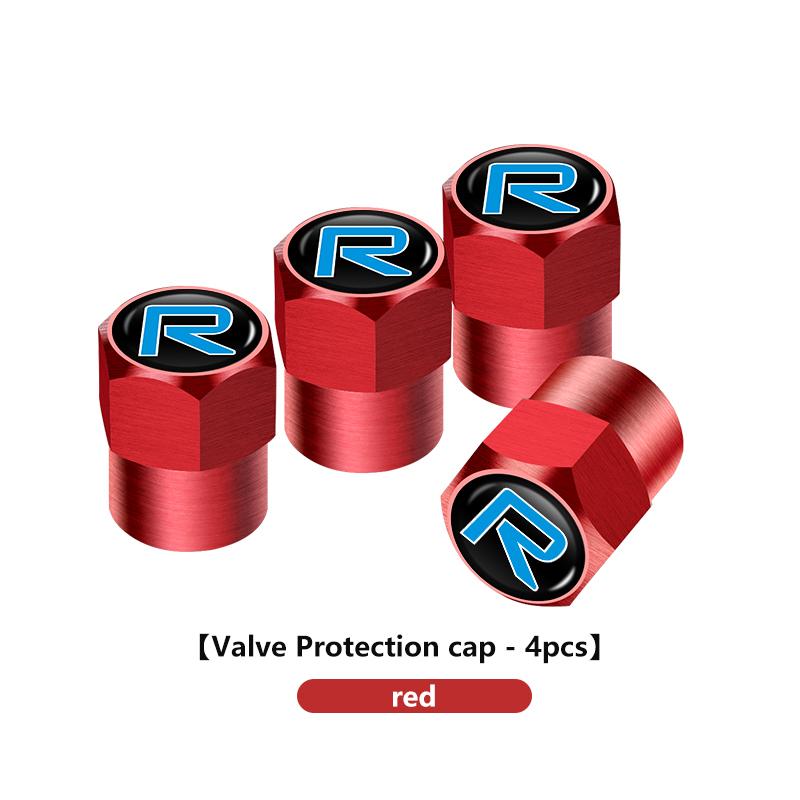 For Volvo 4Pcs Car Wheel Tire Valve Cap Protection Cover Auto Accessories XC90 XC60 C30 S60 C70 XC40 V40 XC70 V70 V60 S80 S90