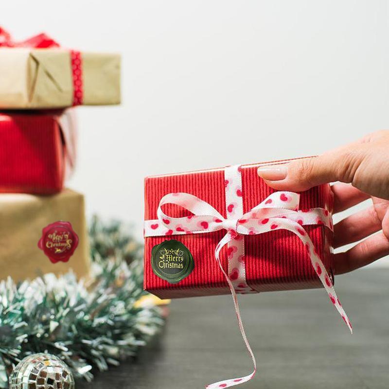 1 рулон креативных рождественских самоклеящихся наклеек 500 шт. в рулоне цветная печать