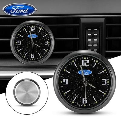 Автомобильная наклейка Ford Декор автомобиля Часы Часы Модифицированный салон автомобиля Электронные кварцевые Для Ford Mustang Bronco GT Mach 1 Ecoboost M