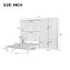 Кровать-шкаф Murphy Bed, размер Queen Size, настенная кровать со встроенным шкафом для хранения и гидравлической подъемной системой, деревянная скрывающаяся платформа для кровати