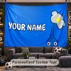 Pikmin Personalized Tapestry Support Custom Name, Wall Art Home Decoration