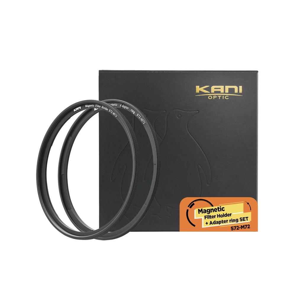 KANI 72мм Магнитный быстросъемный магнитный держатель и набор адаптеров Накатанный набор фильтров с черной алюминиевой фильтрующей частью Номер детали 816832 S72-M72, Противоскользящий