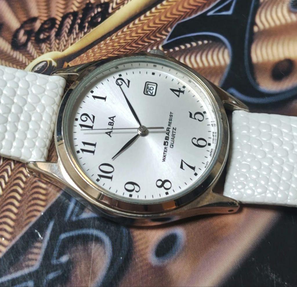 [USED] Seiko Alba Leather Strap Watch In Working Condition