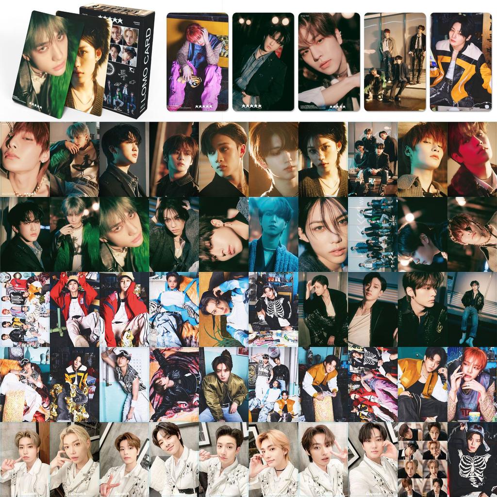55pcs/Set Box Stray Kids Lomo Cards Ginet Karma Do It ATE Album Themed Photocards Hyunjin Collection For Fans Oddinary XGift