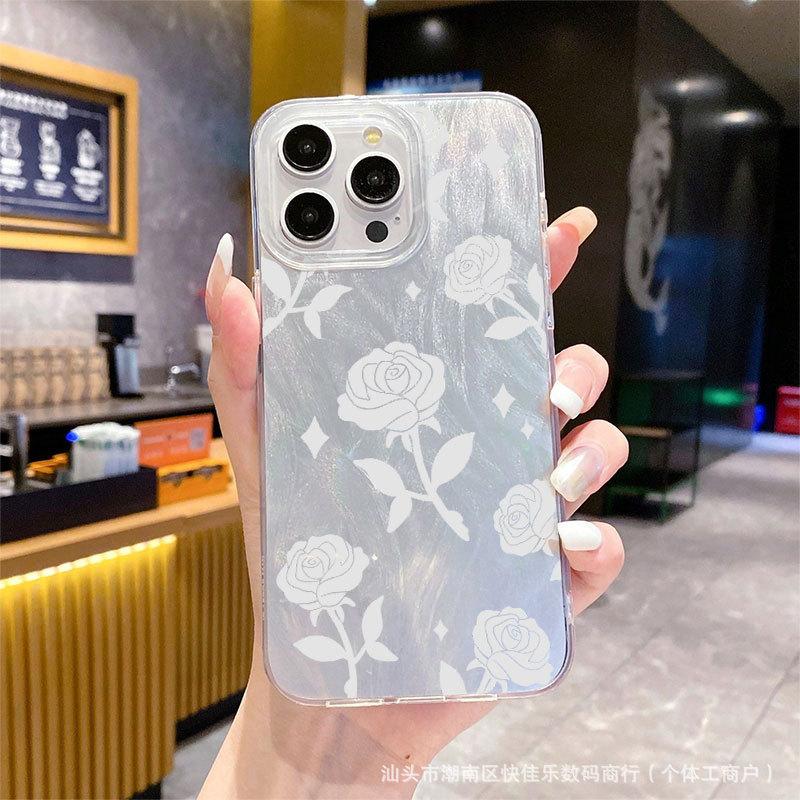 Премиальный цветок из перьев для чехла телефона iPhone11/12/13/14/15/16promax Apple 17Pro