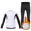Winter Fleece Riding Bicycle Jerseys Cycling Clothing Set Keep Warm Men Long Sleeve Bicycle Clothes Suit