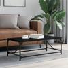  Coffee Table, Black, 100x50x35 Cm, Wood-based Material