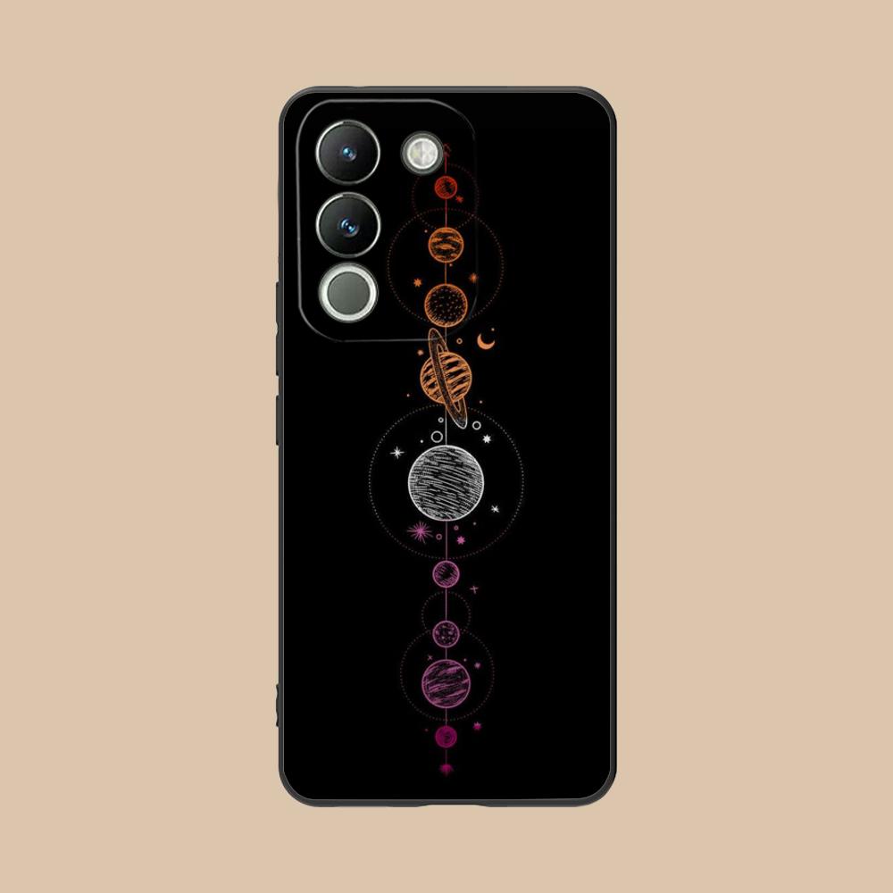 Чехол для мобильного телефона 'Солнце Луна' для VIVO Y77 76 75 74 73 72 58 56 55 51 50 38 36 Y19 Y18 Y03 Y01 5G Цветной печатный чехол