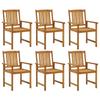Maison Exclusive - Chaises de jardin avec coussins lot de 6 Bois d'acacia massif
