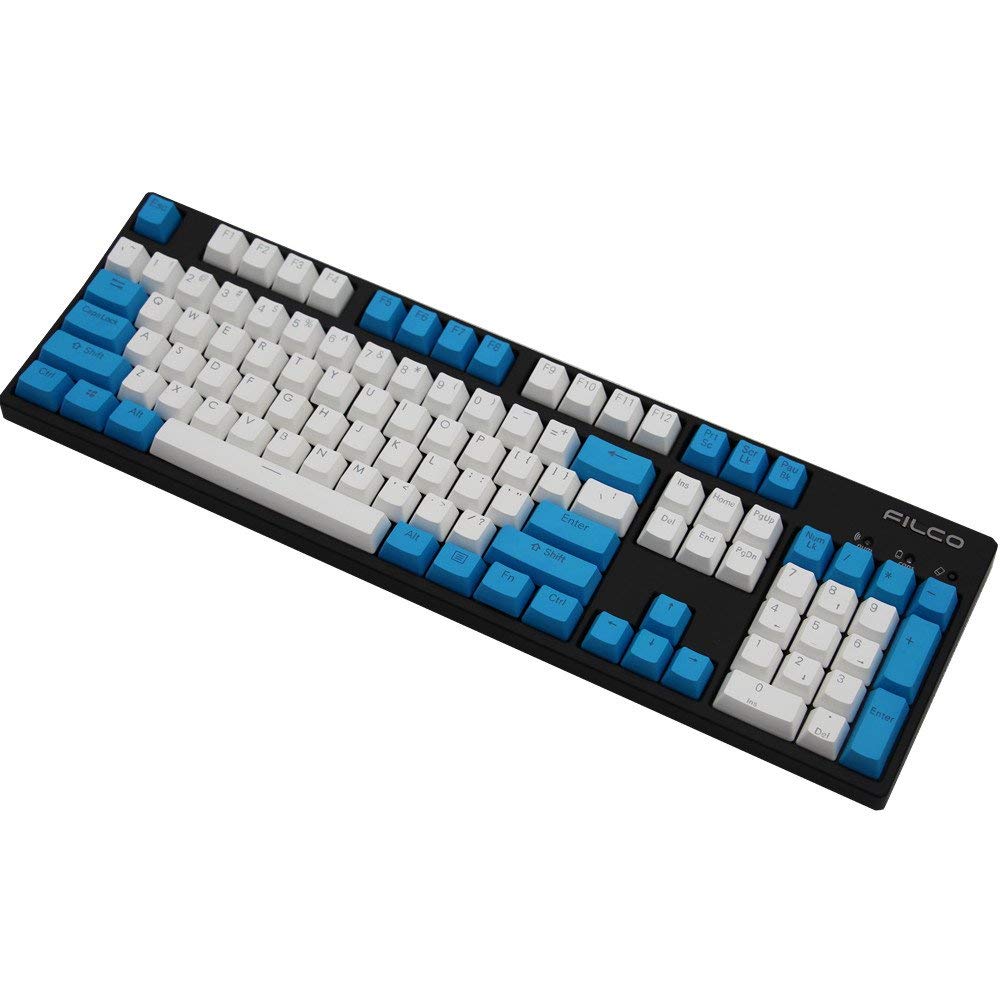 Happy Balls PBT Keycap Backlit Setting Double Shot Cherry MX Keycap Fit 87 108 104 MX Switch Mechanical Keyboard Blue White Combo /
