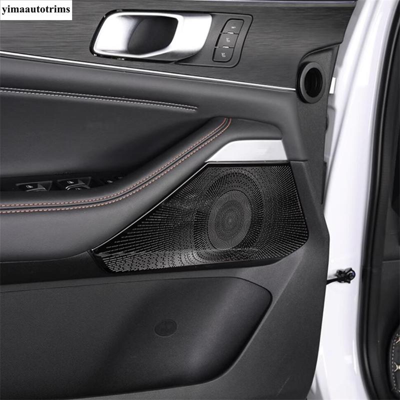 For Changan UNI-K UNIK  - 2024 Car Side Door Audio Speaker Sound Horn Frame Cover Trim Stainless Steel Interior Accessories
