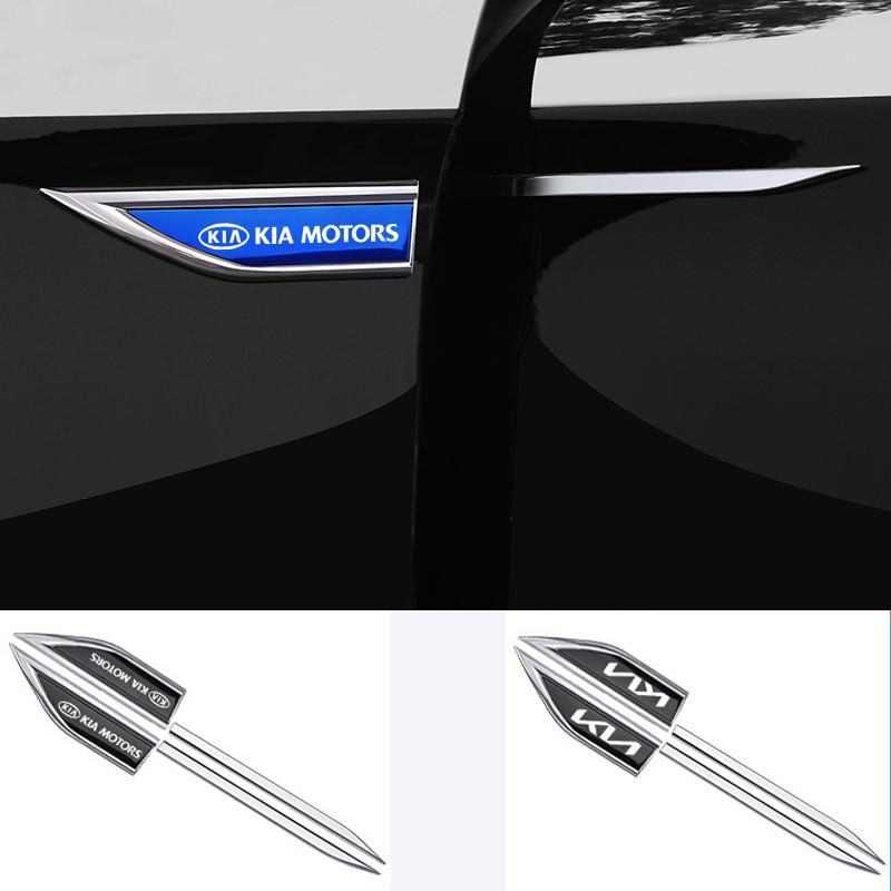 CAFHF1 Car leaf panel side label metal sticker emblem Accessory For Kia GT-Line Sportage Ceed Rio Picanto Sorento Soul Cerato Venga