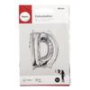 Ballon Lettre D, 40cm, 1pce. , argent