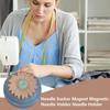 Магнитный держатель для булавок для швейных игл, присоска для хранения, противоскользящий магнитный держатель для игл для шитья, плетения, вышивки, рукоделия