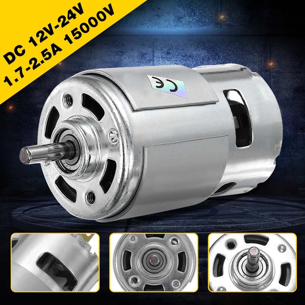 DC 24V/12V 15000RPM High Speed Large torque DC 775 Motor Electric Power Tool new Motors & Parts DC Motor