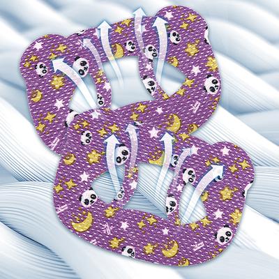 Наклейки против храпа для детей, форма рта для сна, дизайн против удушья, мультяшный стиль, О-образный дыхательный пластырь в форме медведя