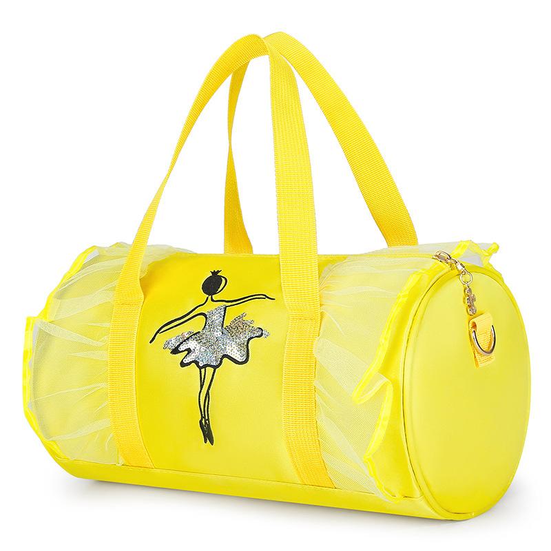 Mochila Cute Kid Fashion Pink Green Purple Sports Dance Bag Sequin Print Shoulder Bag Gymnastic Ballet Latin Bag for Child Girls