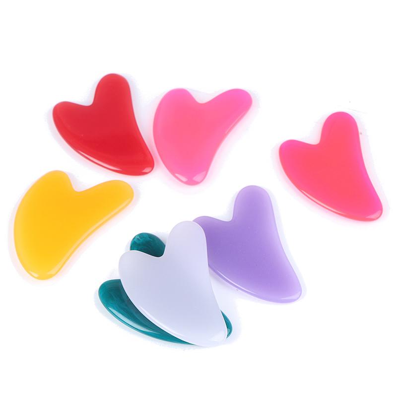 Массажная пластина для лица Гуаша, скребковая пластина для лица и тела