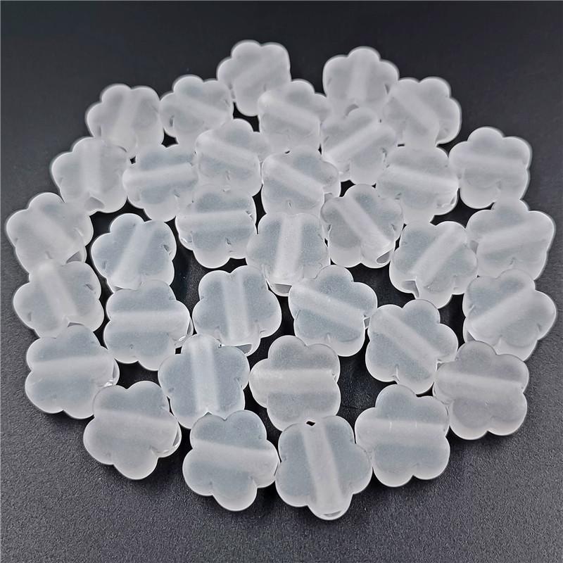 Изготовление ювелирных изделий Цветок сливы 10 шт. Форма цветка 15 мм Ожерелье Браслет DIY Аксессуары Прозрачные Для Матовых Бусин Акриловые Украшения Для Волос