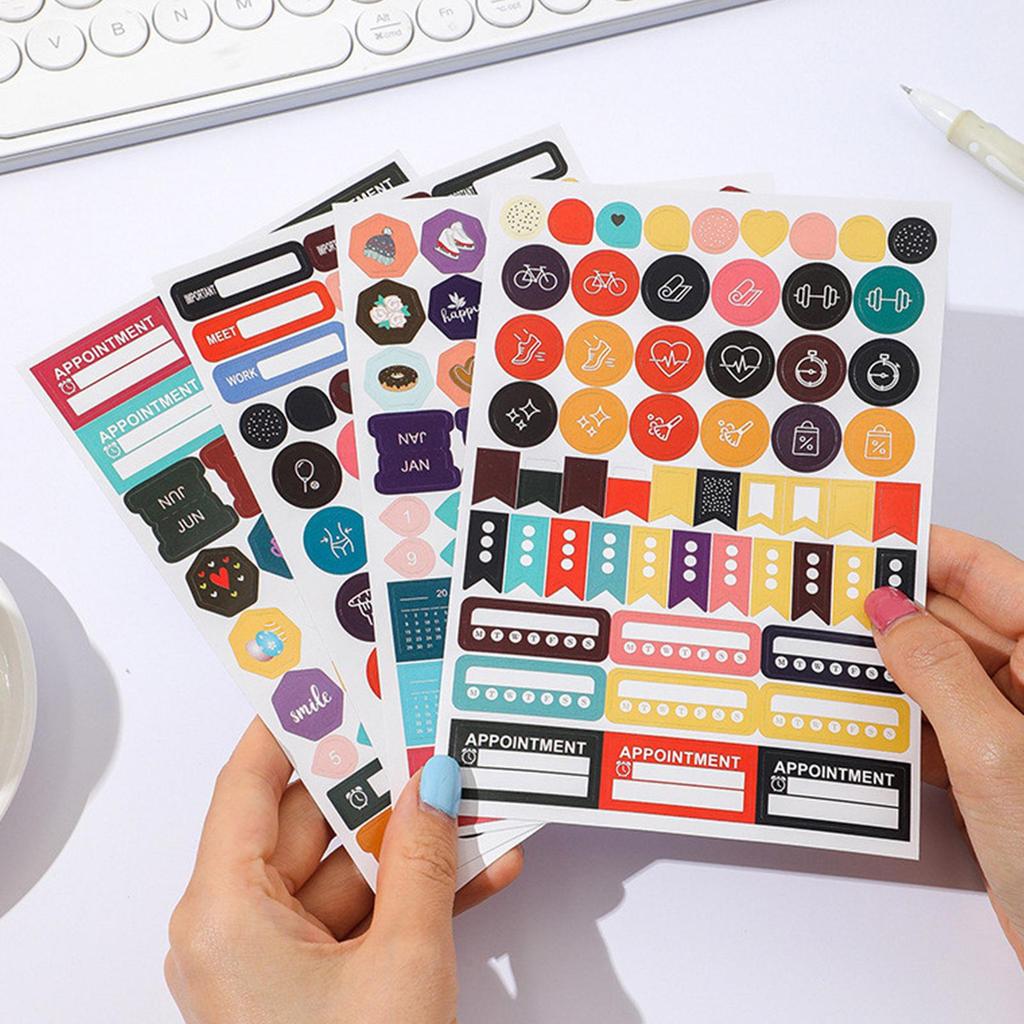 Настенный календарь на Новый год 2026, Календарный плакат с наклейками, Плакат-календарь-планировщик на 365 дней, Креативный простой рабочий планировщик