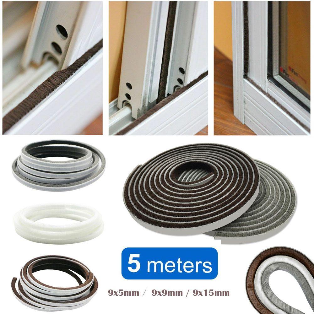 Gadgets Windproof Tape Rainproof Self Adhesive Door and window seal Sealing Strip Pile Weatherstrip